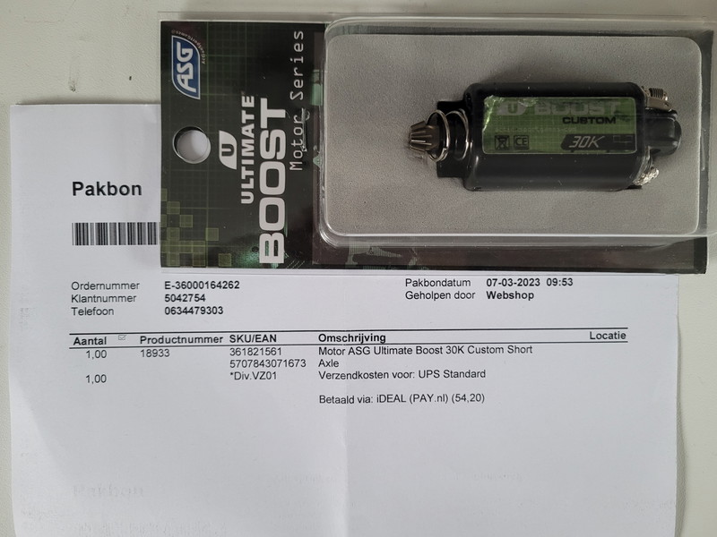 Imagen 1 de NIEUW - Motor ASG Ultimate Boost 30K Custom Short Axle