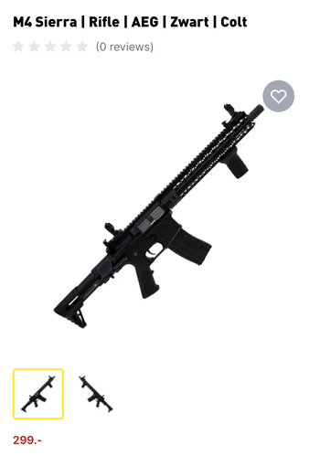 Image 3 for M4 Sierra | Rifle | AEG | Zwart | Colt