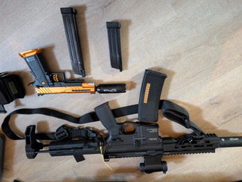 Bild 2 für High-End Airsoft Set - ATI Core Speedsoft Build + TM Hi-Capa 5.1 + KWA Ronin T6 PDW 2.5 + 300 Bar Cilinders + Gear