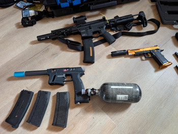 Bild 3 für High-End Airsoft Set - ATI Core Speedsoft Build + TM Hi-Capa 5.1 + KWA Ronin T6 PDW 2.5 + 300 Bar Cilinders + Gear