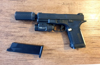 Image 7 for SAI BLU Compact with 2 mags , silencer , and light
