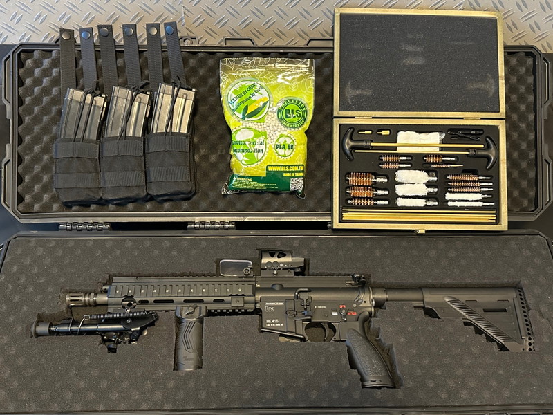 Imagen 1 de Heckler & Koch HK416 A5 | Rifle | GBB | Umarex + Case + 6 Magizines + Cleaningkit