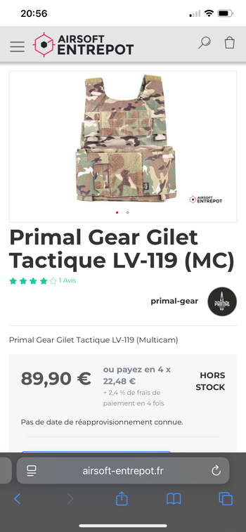 Imagen 3 de Primal Gear tactical vest