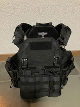 Image for Plate Carrier Invader Gear Reaper QRB Black + Extra pouches | Nieuw | Ongebruikt