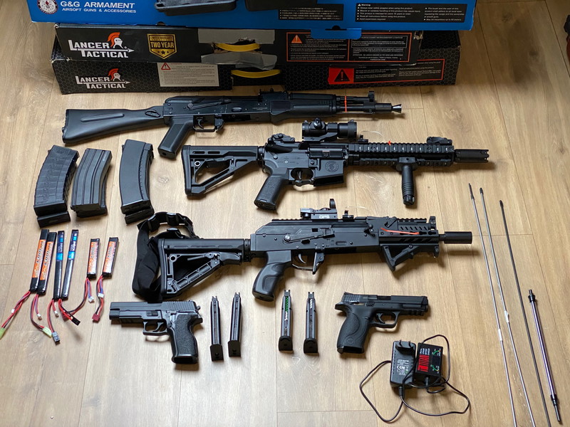 Image 1 pour Setup airsoft complet G&G + Lancer Tactical + GBB + équipement complet prêt à jouer