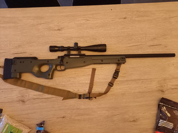 Image 4 for Sniper L96 met scope en sling. 3 mags, 2 snelladers en BBs