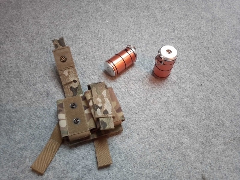 Image 1 pour 2 x Strataim Epsilon Grenade (Orange) & Warrior Assault Systems pouch