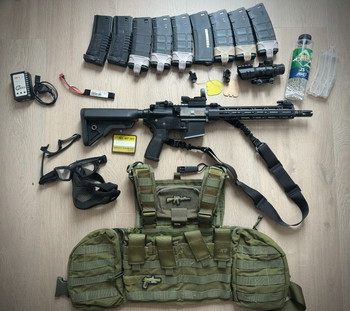 Image 3 pour Complete Novritsch SSR4 Starter Set (4UAD hop rubber) | 9 Midcaps | Tasmanian Tiger MK2 Chest rig | Direct Speelklaar