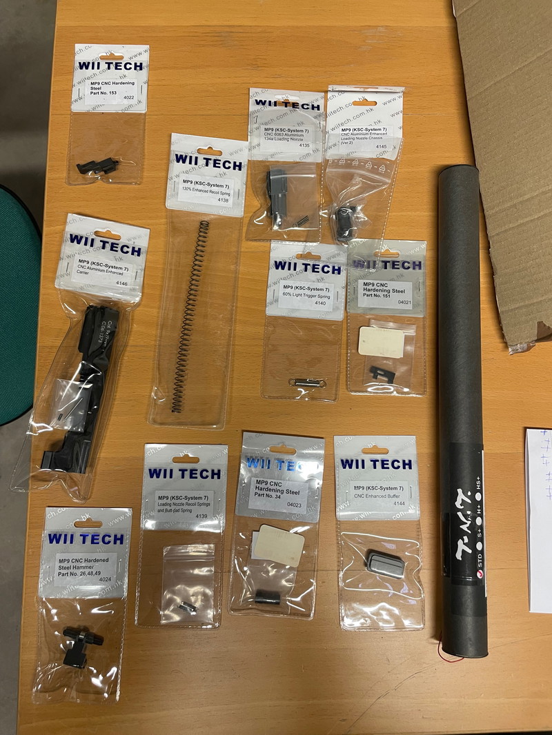 Image 1 pour FULL WIITECH MP9 parts + TNT hopup & barrel kit