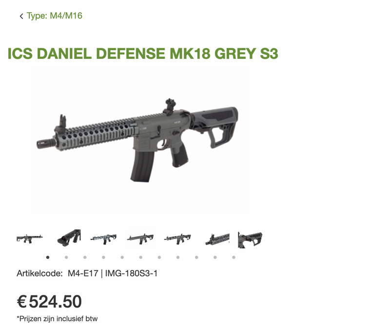 Bild 1 für ICS Daniel Defense MK18