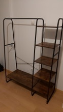 Image for Industrial Coat Rack with Shoe Rack, Shelves & Hooks - Brand New in Box