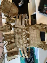 Image for Tan Plate Carrier met pouches