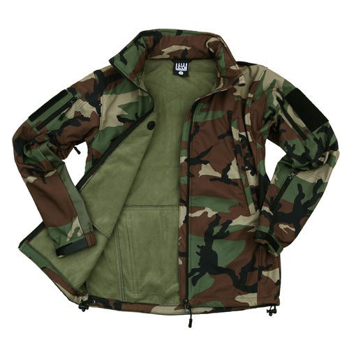 Afbeelding 1 van Softshell Woodland maat L