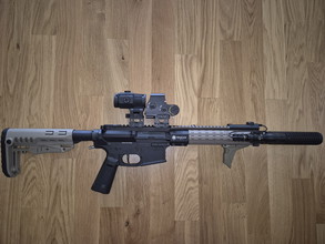Afbeelding van HPA SAC x MTW Billet 10" Tactical Edition Gen. 3 New Version, Tan + Umbau Batteriegriff + 5 MTW Mags