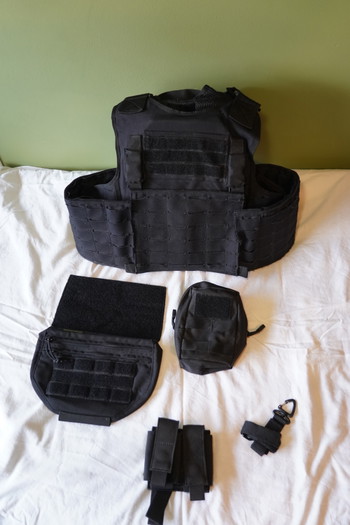 Image 7 for OgreGear plate carrier zwart complete set met Warrior pouches en 101 Inc rugtas