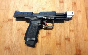 Image 3 for Cybergun TP 9 Elite Combat met Agency Arms Airsoft 417 Compensator
