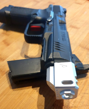 Image 5 for Cybergun TP 9 Elite Combat met Agency Arms Airsoft 417 Compensator