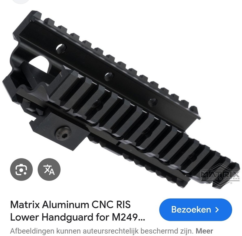 Afbeelding 1 van Gezocht: Handguard van metaal