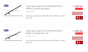 Image pour tokyo marui m870 breacher gas shotgun pump arms