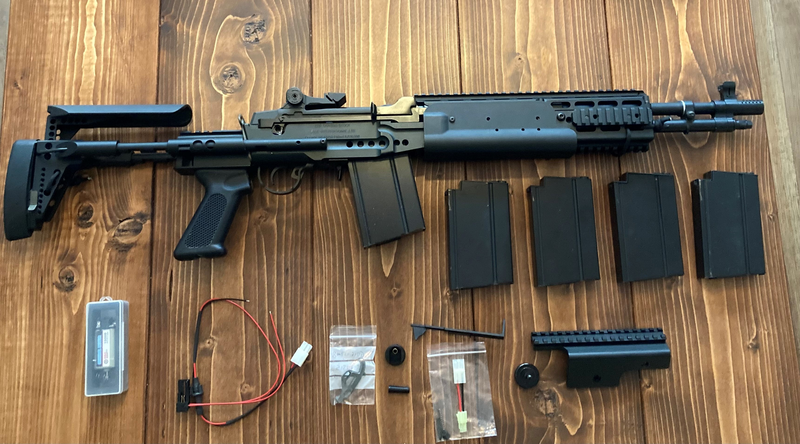 Afbeelding 1 van G&G M14 EBR + 5 Mags (Upgraded)