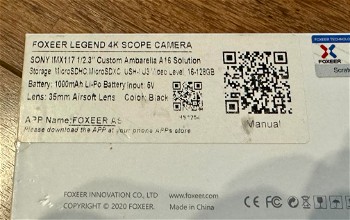 Image 4 for Foxeer Legend 4K Scope Camera 35mm (lees de beschrijving!)