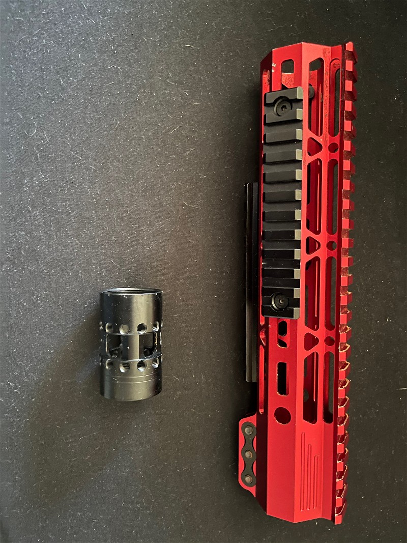Afbeelding 1 van Rode rail voor m4/m16 en andere met zelfde mounting