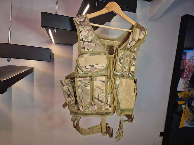 Afbeelding 1 van Tactical Vest | Chestrig US camo | 101 Inc | Magazijn pouches