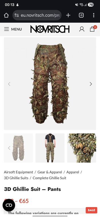 Afbeelding 2 van Complete ghillie Splinternieuw nooit gedragen