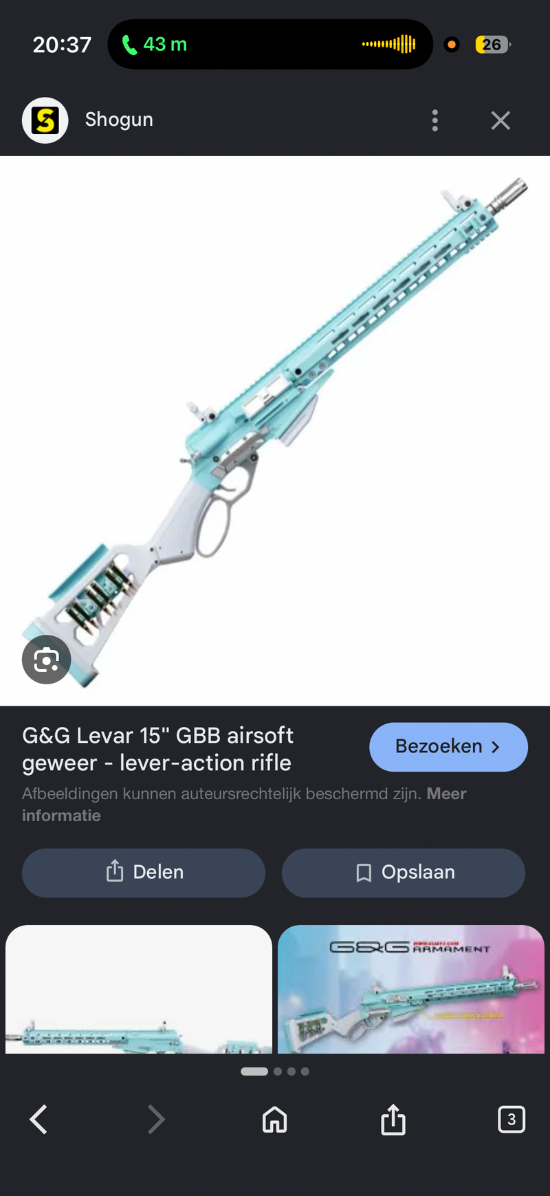 Image 1 pour Levar action babyblauw g&g hpa getapt