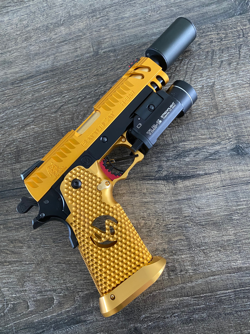 Bild 1 für Airsoft Masterpiece Aluminium grip Type 17 Gold