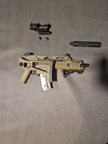 Image 5 for G36 GBBR With 3 magazines, red dot, silencer, angled grip