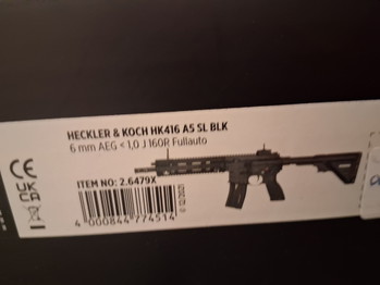 Bild 3 für Heckler en Koch HK416 AS SL BLK