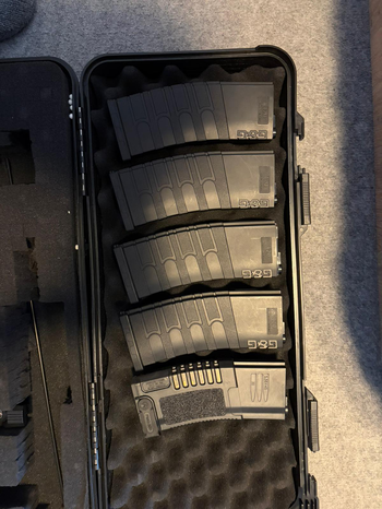 Image 4 for Amoeba M4 long, black, ares, am009, cg002 + ssp-1 + 5 g&g magazijnen + assecoires