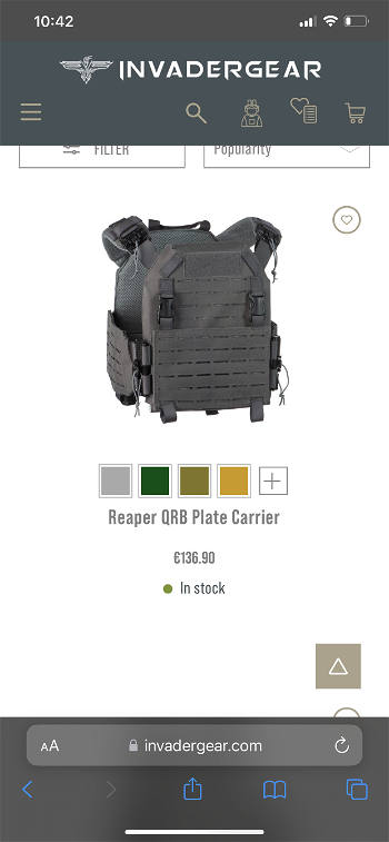 Image 5 pour Invader gear plate carrier met extras