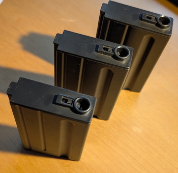 Afbeelding 2 van 3x Battleaxe 75 round short mid-cap AEG