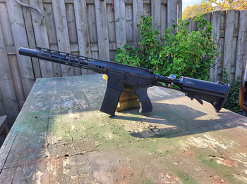 Afbeelding 2 van MTW + polarstar stock met carbon handguard (vraagprijs 1100)