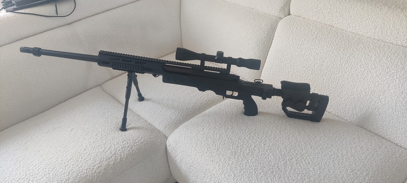 Image 1 for WELL MB4411 Bolt Spring Sniper + scope