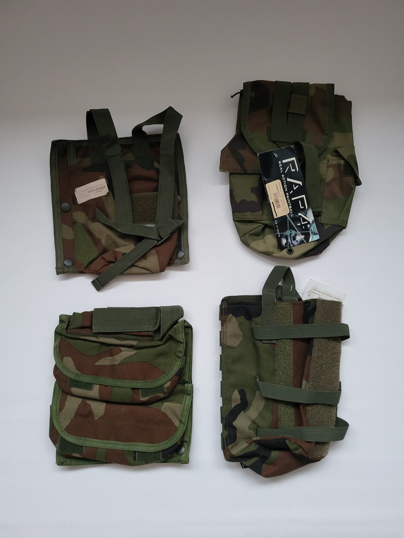 Image 1 for Nieuwe airsoft pouches woodland camo