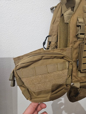 Image 2 pour Chaleco táctico Airsoft tipo Plate Carrier MOLLE + mochila y portacargadores