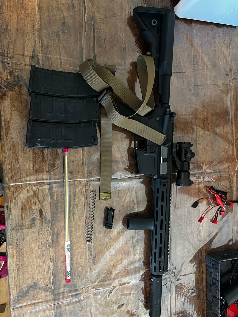 Afbeelding 1 van Ssr4 met attachments / mk14 ebr aeg / scope 4/12x50