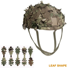 Image for Helmetcover CAMO LEAVES & SEMICIRCLE 3D
