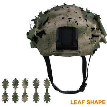 Image 3 for Helmetcover CAMO LEAVES & SEMICIRCLE 3D