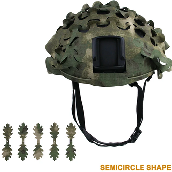 Afbeelding 4 van Helmetcover CAMO LEAVES & SEMICIRCLE 3D