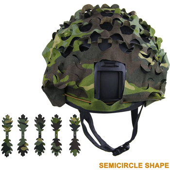 Afbeelding 5 van Helmetcover CAMO LEAVES & SEMICIRCLE 3D