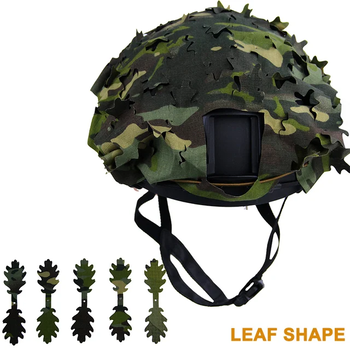 Afbeelding 6 van Helmetcover CAMO LEAVES & SEMICIRCLE 3D