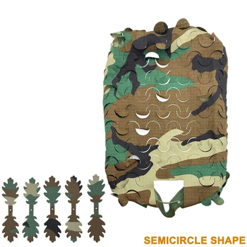 Afbeelding 7 van Helmetcover CAMO LEAVES & SEMICIRCLE 3D