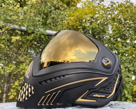 Afbeelding van Dye i5 onyx / gold  + extra vizier transparant