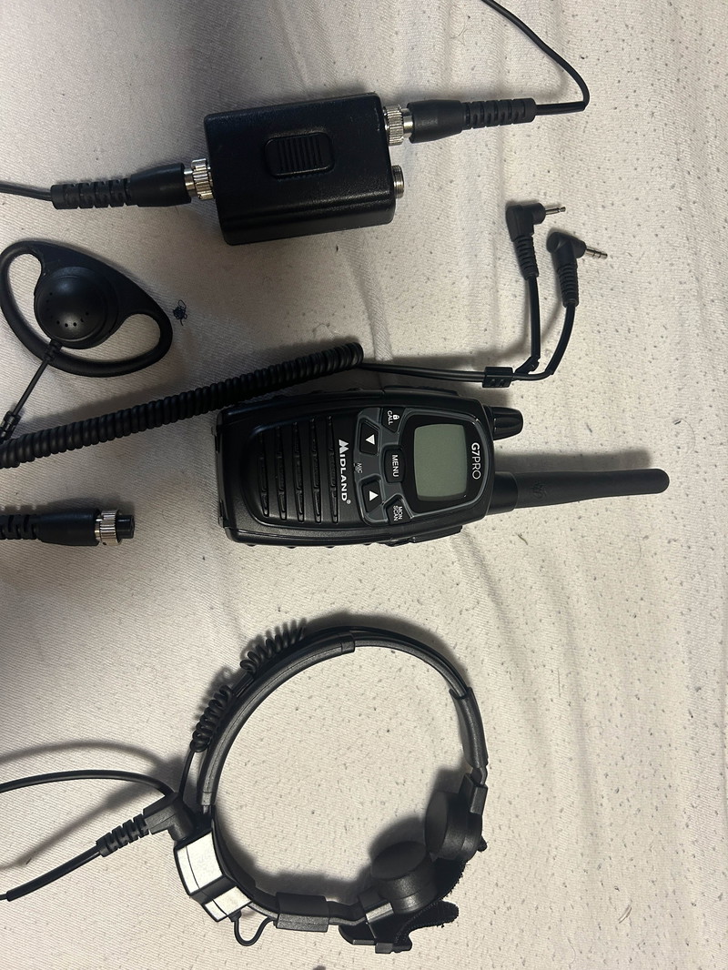 Image 1 pour Midland G7 Pro met Militaire Politie Throat Mic