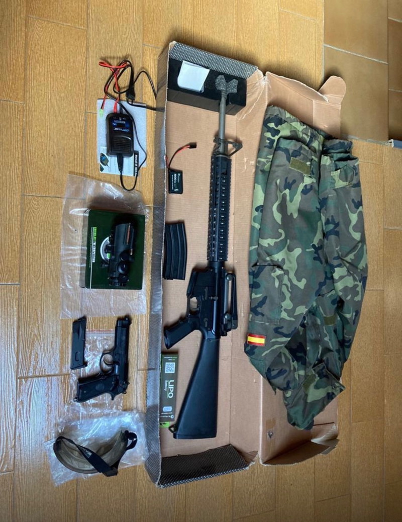 Image 1 for M16 con mira profesional