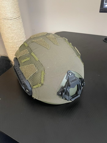 Bild 2 für Ranger Green FMA Super High Cut met FTHS velcro pattern + D.M. Gear FTHS Helm cover